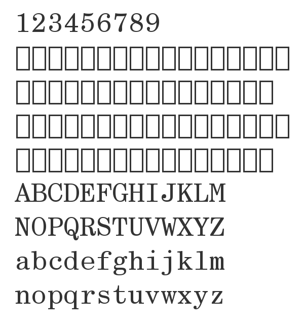 Скачать шрифт CentSchbook Mono BT Regular