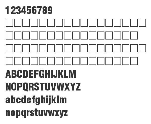 Скачать шрифт AGLettericaCondensedLight Bold