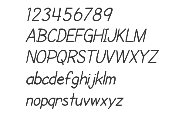 Скачать шрифт SF Cartoonist Hand Italic