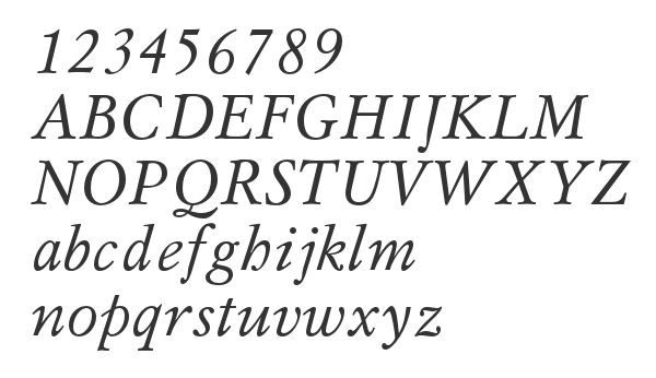 Скачать шрифт MyslC Italic