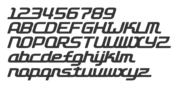 Скачать шрифт D3 Roadsterism Italic Regular