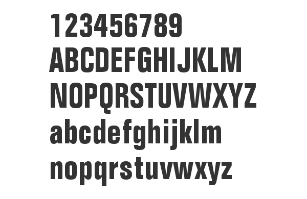 Скачать шрифт Folio BdCn BT Bold