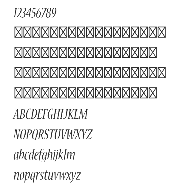 Скачать шрифт Nueva Std Cond Italic