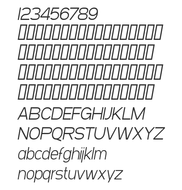 Скачать шрифт SF Arborcrest Light Oblique