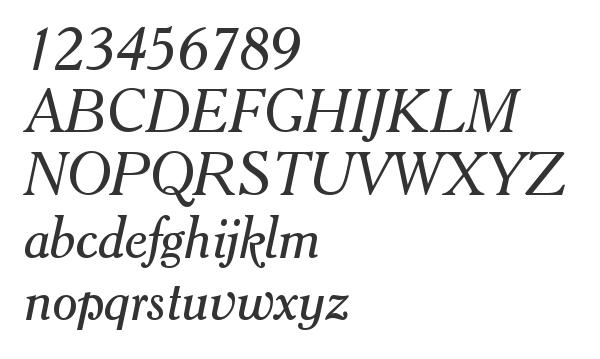 Скачать шрифт Cheltenhm BT Italic