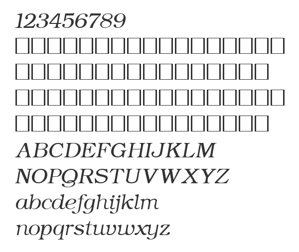 Скачать шрифт ER Bukinist 866 Italic