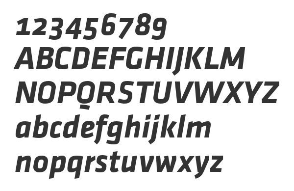 Скачать шрифт Klavika Bold Bold Italic OSF