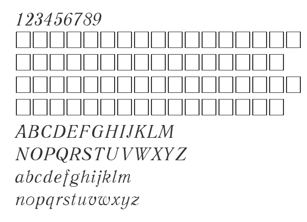 Скачать шрифт QuantAntiquaCTT Italic