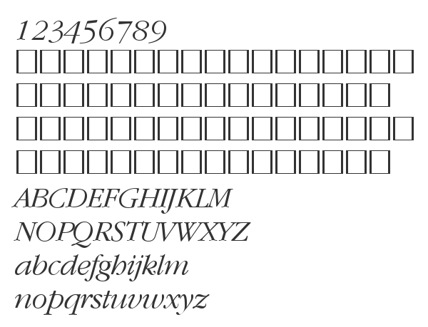 Скачать шрифт GaramondCTT Italic