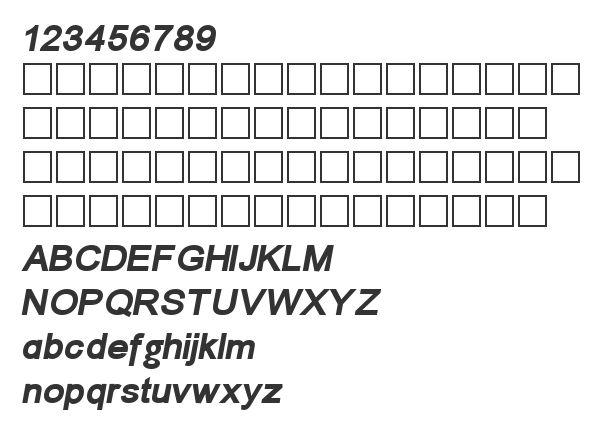 Скачать шрифт ER Univers KOI-8 Bold Italic