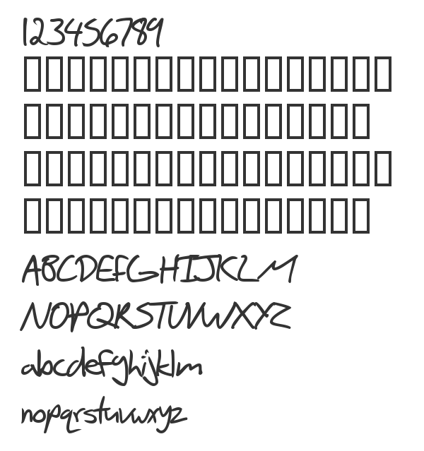 Скачать шрифт SF Scribbled Sans Bold