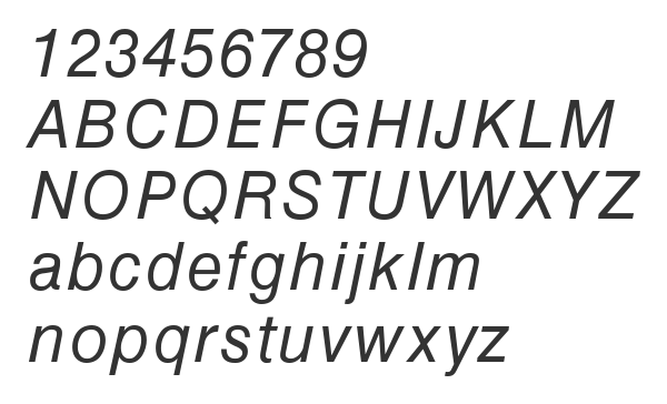 Скачать шрифт HelveticaGreek Upright Italic