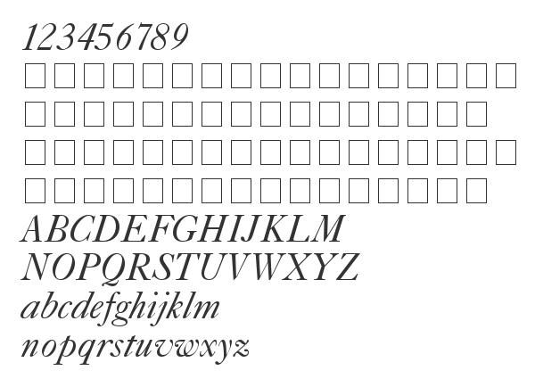 Скачать шрифт Caslon 540 ITALIC