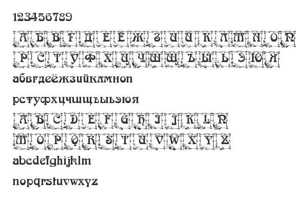 Скачать шрифт Arnold BocklinC Initials Regular