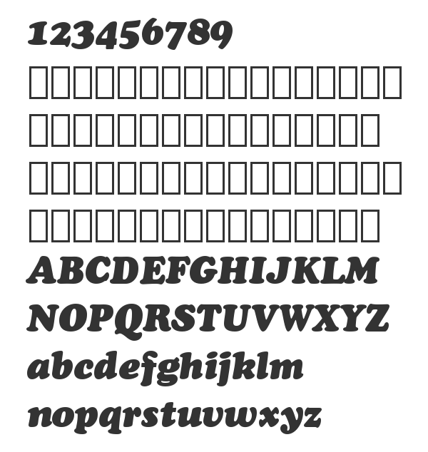 Шрифт Cooper BlkItHd BT Black Italic (Русский Шрифт)