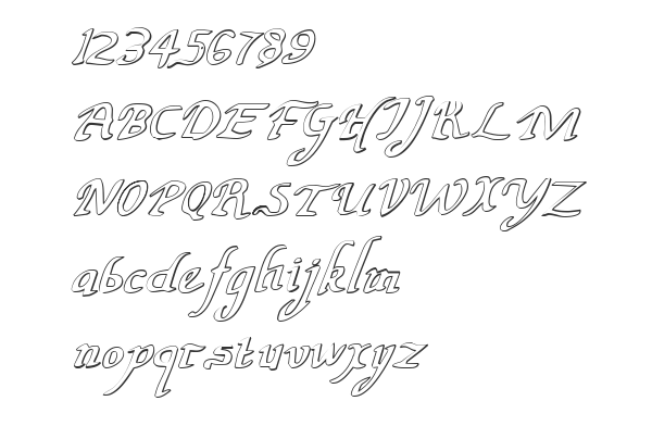 Скачать шрифт Valley Forge Outline Italic Italic