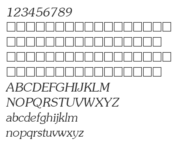 Скачать шрифт AGPresquire Oblique