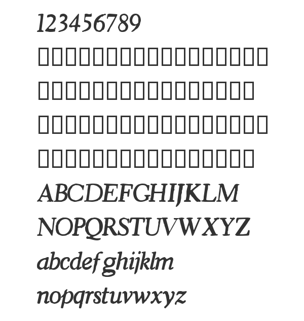 Скачать шрифт Chronicle Italic