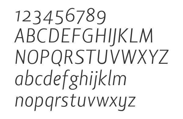 Скачать шрифт Lisboa Sans OSF Light Italic