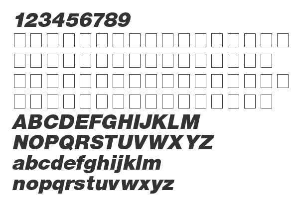 Скачать шрифт Sans Black ITALIC