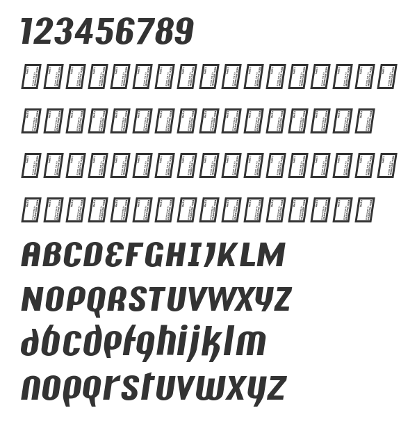 Скачать шрифт Y2K Analog Legacy Italic