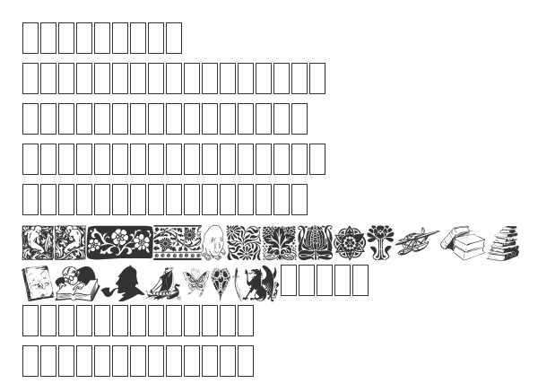 Скачать шрифт Listemagerens Dingbats Normal