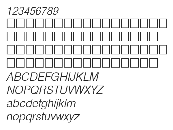 Скачать шрифт HebarLight Italic