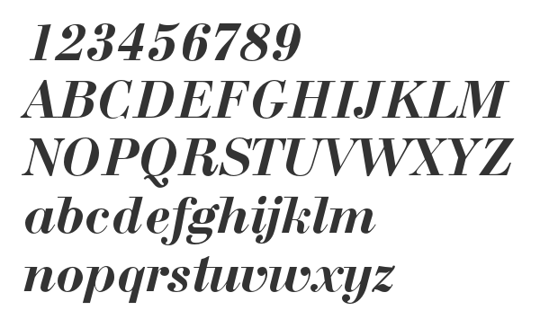 Скачать шрифт BodoniC Bold Italic