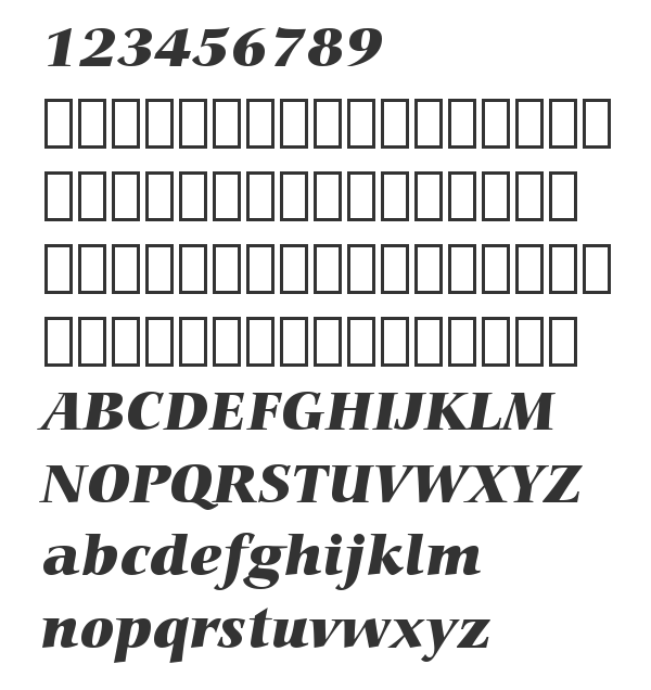 Скачать шрифт Carmina Blk BT Black Italic