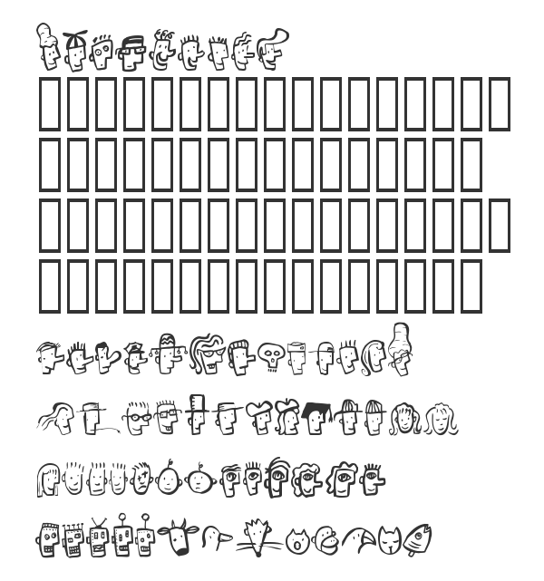 Скачать шрифт Font Heads Regular