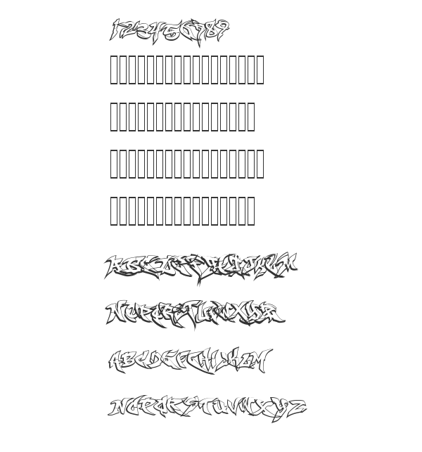 Скачать шрифт RaseOne Outline Outline