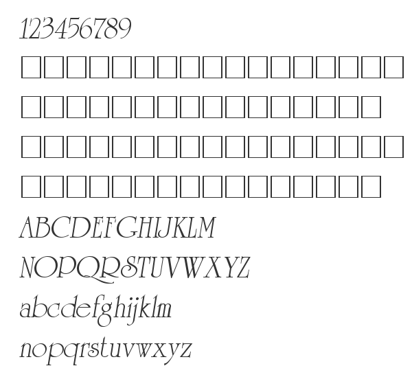 Скачать шрифт University Italic