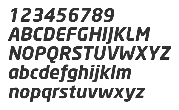 Скачать шрифт NeoSans Bold Italic