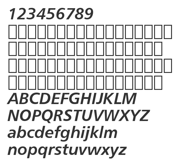 Скачать шрифт Humnst777 BT Bold Italic