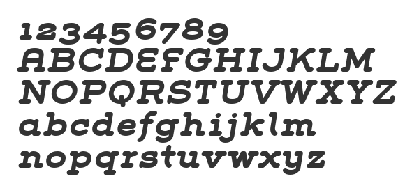 Скачать шрифт Grover Slab Bold Italic