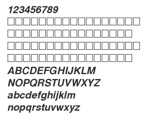 Скачать шрифт Cyrvetica Bold Oblique