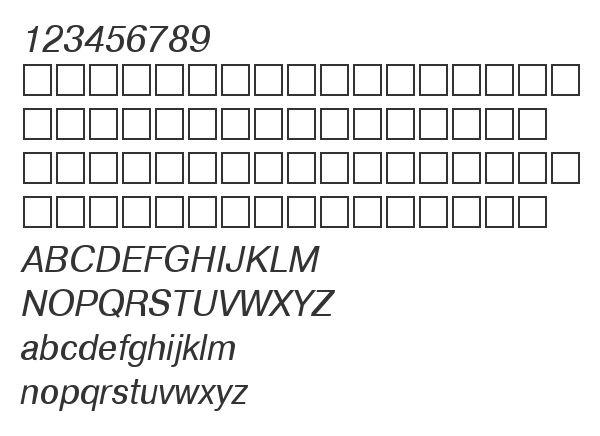 Скачать шрифт ArtsansC Italic