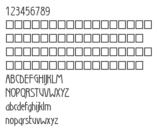 Скачать шрифт Secession Normal