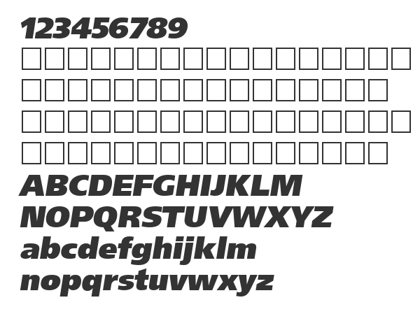 Скачать шрифт ForeignerULB Oblique Medium