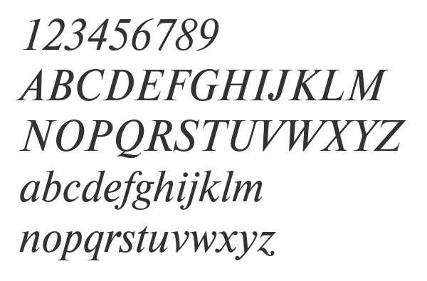 Скачать шрифт NewtonC Italic