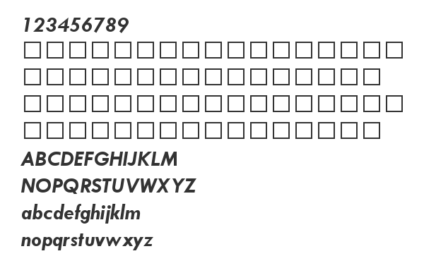 Скачать шрифт Tw Cen MT Bold Italic