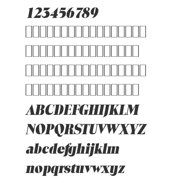 Скачать шрифт ToledoLH BoldItalic