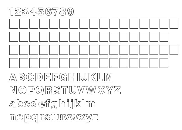 Скачать шрифт NTOutline Bold