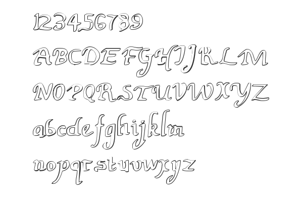 Скачать шрифт Valley Forge Outline Regular