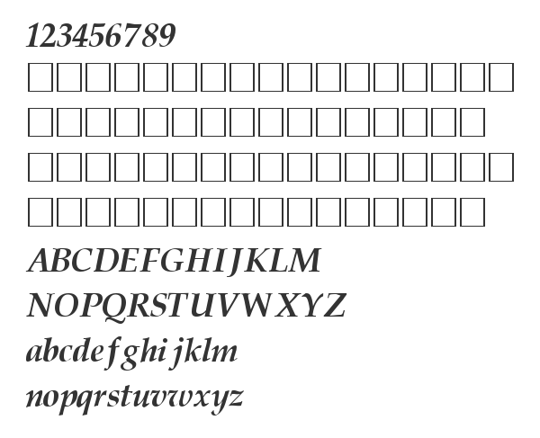 Скачать шрифт Palatino Bold Italic