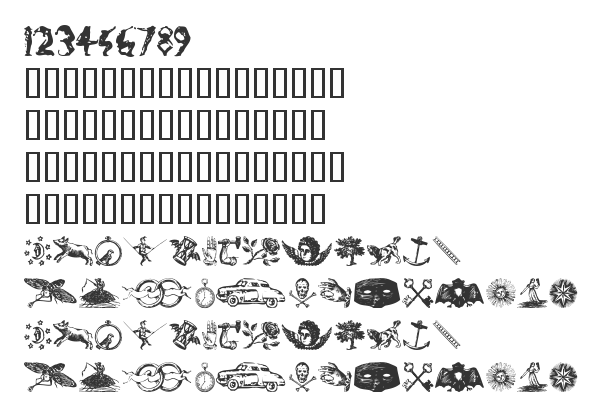 Скачать шрифт Infinite Dingbats Regular