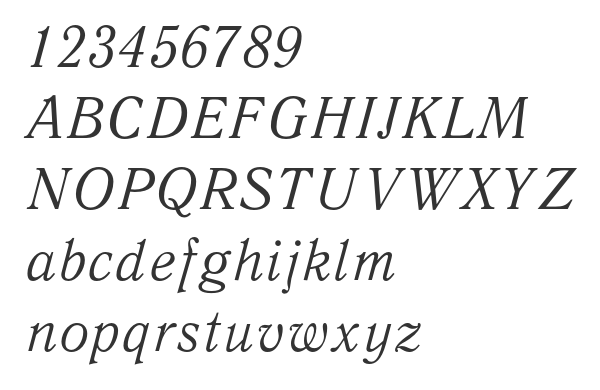 Скачать шрифт QuantAntiquaC Italic