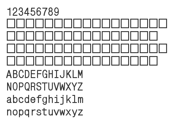 Скачать шрифт MonoCondensedCTT Bold