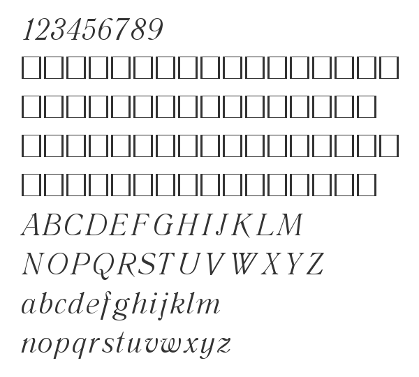 Скачать шрифт Literaturn Italic