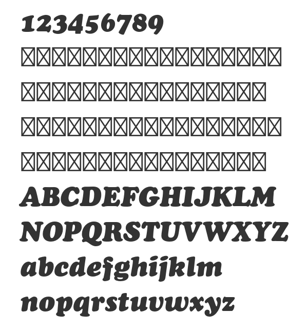 Шрифт Cooper Std Black Italic (Русский Шрифт)